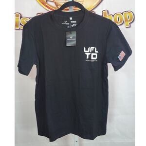 Men Unfiltered Black Graphic T Shirt Cotton M